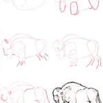 Dibujo bisonte